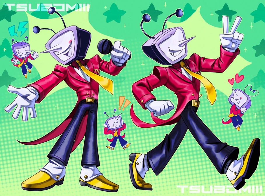 Fanart of Tenna from Deltarune by Toby Fox.